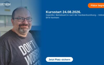 Kursstart 24.8.: Jetzt noch anmelden und Betriebswirt werden!